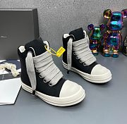 Rick Owens Black Hollywood Jumbo Lace Puffer Sneaks - 4
