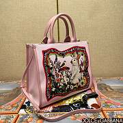 Dolce & Gabbana Nature-print Tote Bag In Pink 30*14*26cm - 4
