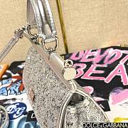 Dolce & Gabbana Small Silicy Silver Sequins Handbag -18*11*6cm - 5