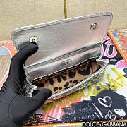 Dolce & Gabbana Small Silicy Silver Sequins Handbag -18*11*6cm - 2