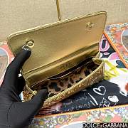 	 Dolce & Gabbana Small Silicy Gold Sequins Handbag -18*11*6cm - 3