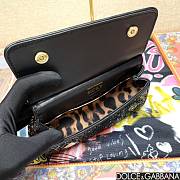 	 Dolce & Gabbana Small Silicy Black Sequins Handbag -18*11*6cm - 5