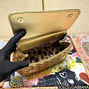 	 Dolce & Gabbana Silicy Gold Sequins Handbag - 20*16*8cm - 5