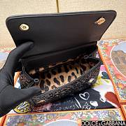 	 Dolce & Gabbana Silicy Black Sequins Handbag - 20*16*8cm - 5