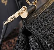 	 Dolce & Gabbana Crochet and Leather Bag In Black - 20*16*8cm - 6