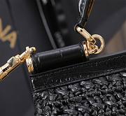 	 Dolce & Gabbana Crochet and Leather Bag In Black - 20*16*8cm - 3