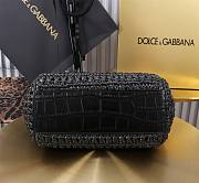 	 Dolce & Gabbana Crochet and Leather Bag In Black - 20*16*8cm - 2