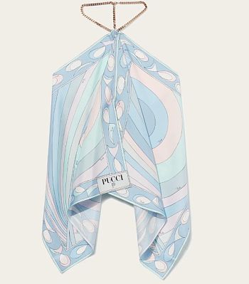 Pucci Silk top with Iris print