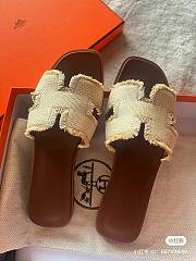 Hermes Oran Canvas Sandals - 2