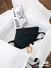 Dior Saddle Belt Pouch Black Bag - 18.5x16.5x2cm  - 5