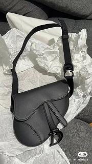 Dior Saddle Belt Pouch Black Bag - 18.5x16.5x2cm  - 2