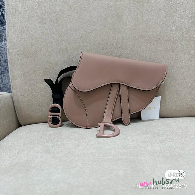 Dior Saddle Belt Pouch Bag - 18.5x16.5x2cm  - 1