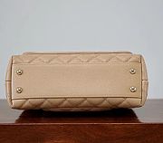 Chanel Coco Handle Beige Caviar Leather Gold Hardware - 14*24*10cm - 5