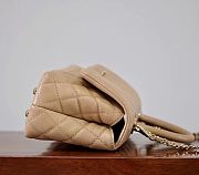 Chanel Coco Handle Beige Caviar Leather Gold Hardware - 14*24*10cm - 4