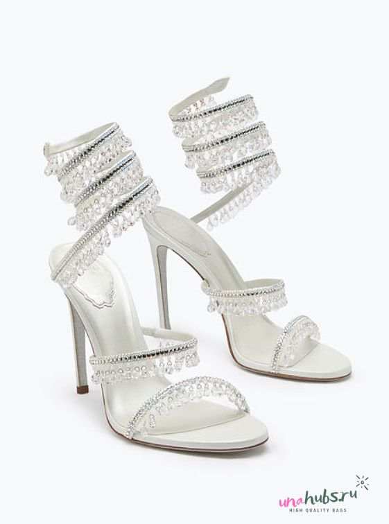 Rene Caovilla Chandelier Ivory Sandal White105mm - 1