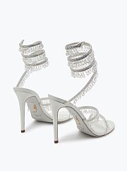 Rene Caovilla Chandelier Ivory Sandal White105mm - 4