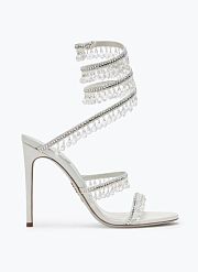 Rene Caovilla Chandelier Ivory Sandal White105mm - 3