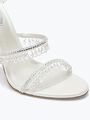 Rene Caovilla Chandelier Ivory Sandal White105mm - 2