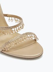 	 Rene Caovilla Chandelier Ivory Sandal Beige 105mm - 2