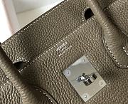 Hermes Birkin 25cm Togo Leather In Taupe Silver Hardware - 3