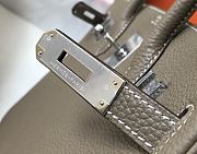 Hermes Birkin 25cm Togo Leather In Taupe Silver Hardware - 2