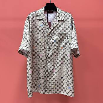 GUCCI Monogram-pattern camp-collar silk set
