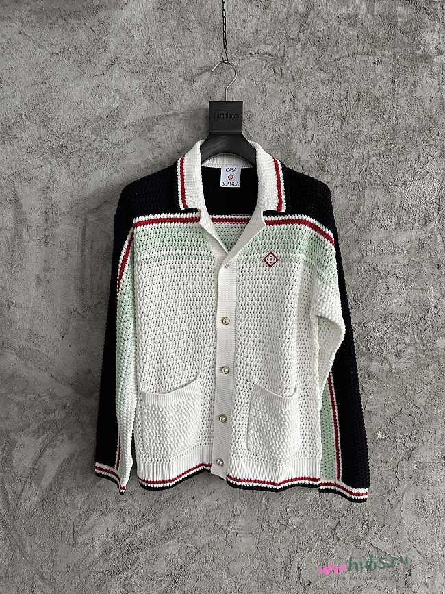 Casablanca Tennis Crochet Shacket - 1