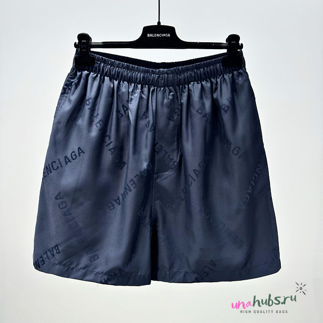 Balenciaga Short Monogram In Blue - 1