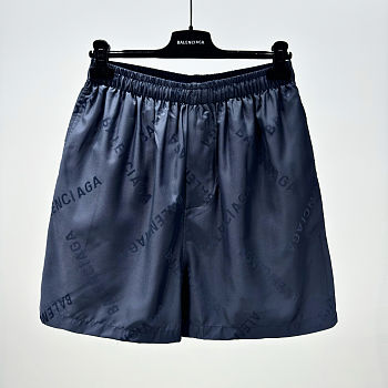 Balenciaga Short Monogram In Blue
