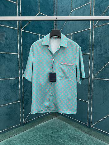 Louis Vuitton Monogram Short-Sleeved Silk Set