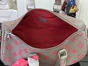 Louis Vuitton Keepall Bandoulière 35 Bag Grey/Pink  - 6