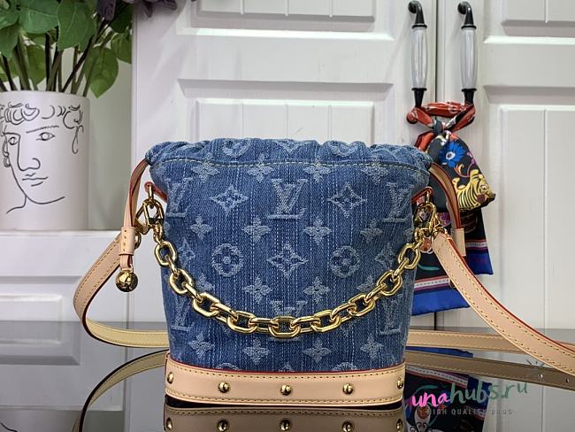 Louis Vuitton Nano Noé Denim - 17.5 x 8.8 x 20.5cm - 1