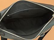 Gucci Medium briefcase with Web in black leather - 37x 29x7cm - 2