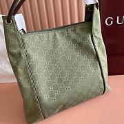 GUCCI Canvas Monogram Hobo Green Bag - W36xH36x10cm - 2