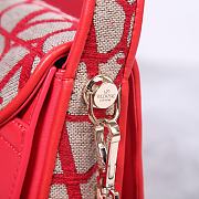 	 Valentino Garavani La Grand Deuxieme Toile lconographe Red Bag - 28x25x6cm - 5