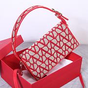 	 Valentino Garavani La Grand Deuxieme Toile lconographe Red Bag - 28x25x6cm - 3