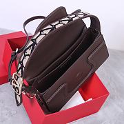 	 Valentino Garavani La Grand Deuxieme Toile lconographe Brown Bag - 28x25x6cm - 4