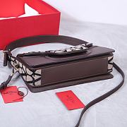 	 Valentino Garavani La Grand Deuxieme Toile lconographe Brown Bag - 28x25x6cm - 2