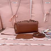 Miu Miu Cookie Popup Basket Bag In Brown - 24 X12.5 X 9 cm - 6