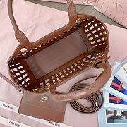 Miu Miu Cookie Popup Basket Bag In Brown - 24 X12.5 X 9 cm - 5