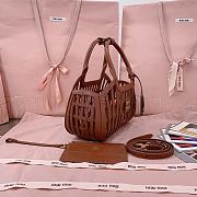 Miu Miu Cookie Popup Basket Bag In Brown - 24 X12.5 X 9 cm - 3