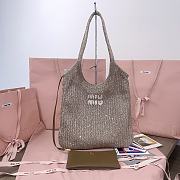 Miu Miu Ivy Sequinned Tote Bag in Silver - 35 X 40 cm - 1
