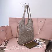 Miu Miu Ivy Sequinned Tote Bag in Silver - 35 X 40 cm - 6