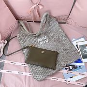 Miu Miu Ivy Sequinned Tote Bag in Silver - 35 X 40 cm - 3