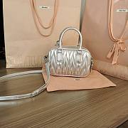 Miu Miu Arcadie Small Bag in Silver - 19X13X6CM - 4