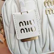 	 Miu Miu Arcadie Small Bag in White - 19X13X6CM - 6