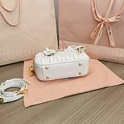 	 Miu Miu Arcadie Small Bag in White - 19X13X6CM - 3