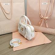 	 Miu Miu Arcadie Small Bag in White - 19X13X6CM - 2