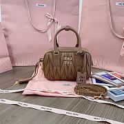 Miu Miu Arcadie Small Bag in Brown - 19X13X6CM - 1