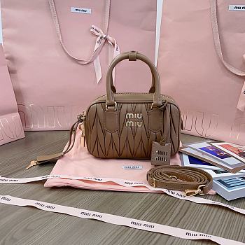 Miu Miu Arcadie Small Bag in Brown - 19X13X6CM